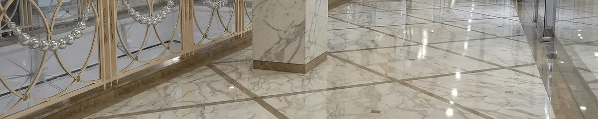 Beautiful marble floor professionally installed in Myrtle Beach, SC